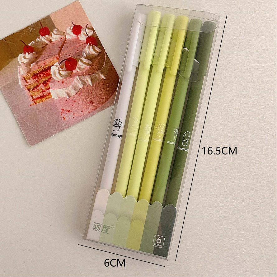 Wholesale Plastic Black Gel Pen Set A Box of 6